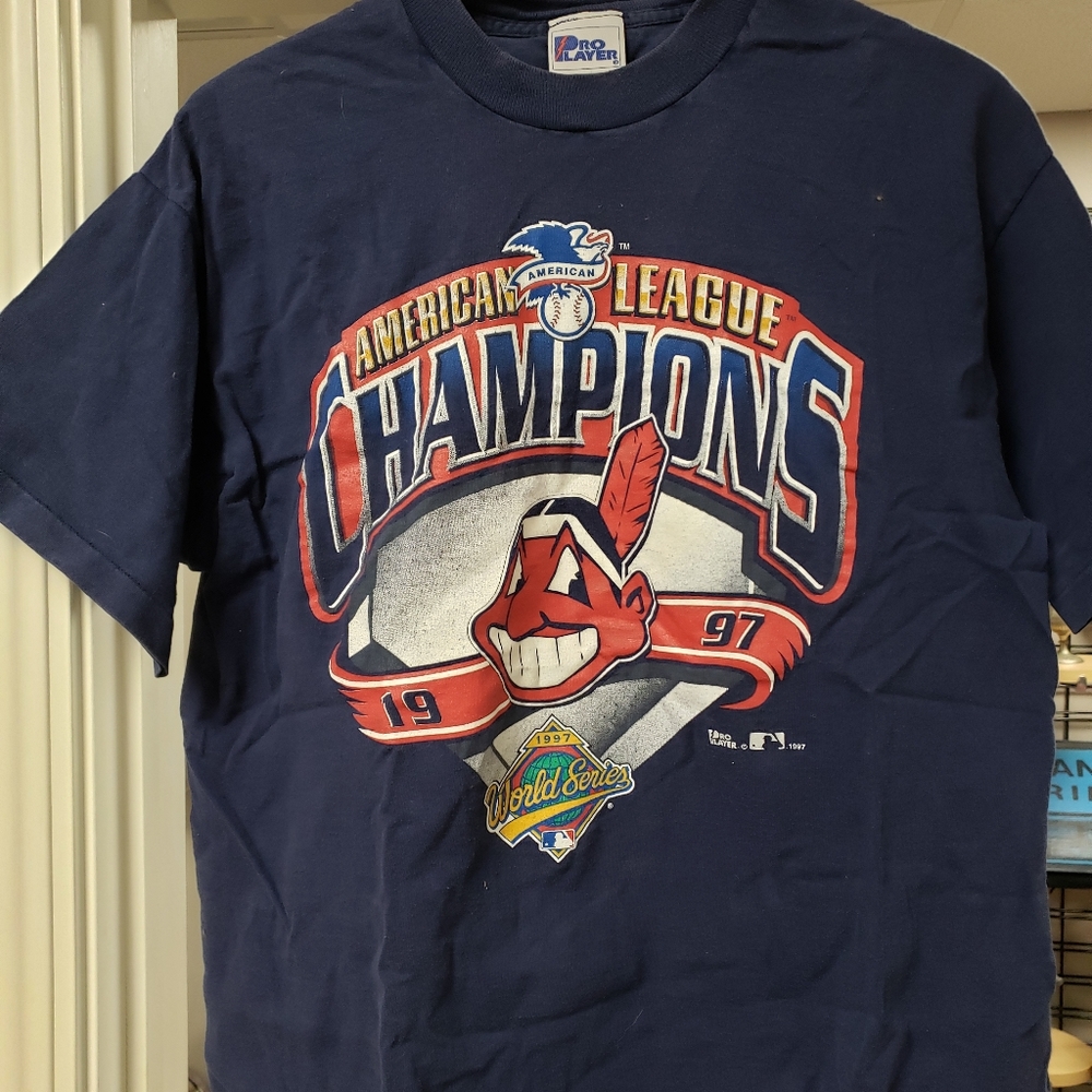 Cleveland Indians vintage 1997 AL Champions T-shirt, Men's L